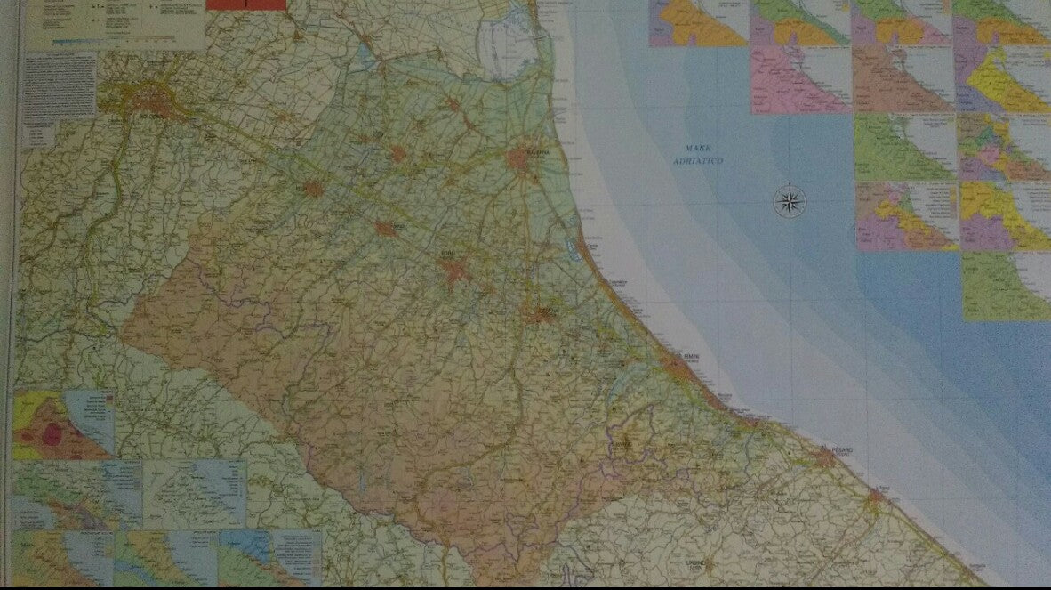 Carta Geografica della Romagna