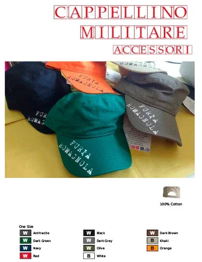 Cappellino militare Furia Romagnola - T-SHIRT DIVERTENTI