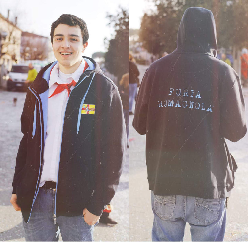felpa zip furia romagnola romagnolo